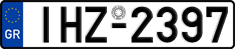 License plate of Greece, Cars