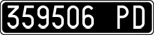 License plate of Italy, Cars (1927 year series)