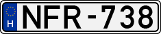 license plates of Hungary, Cars (1990)