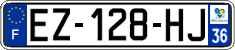French license plate, SIV (ordinary)