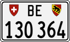 License plate of Switzerland, Cars