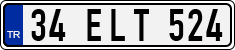 License plate of Turkey, Regular plates