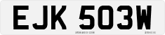 License plate of the United Kingdom, 1963 year system