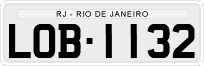 License plate of Brazil, Private owners (1990)