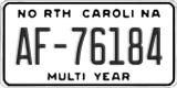 North Carolina, Multi Year (AB-12345)