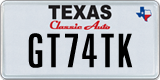 Texas, Specialty plates (GA12BC)