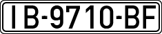License plates of Spain, 1971 year series