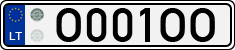 License plate of Lithuania, Vanity Plates