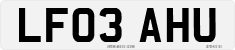 License plate of the United Kingdom, 2001 year system