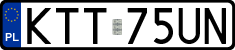 License plates of Poland, Regular car plates