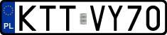 License plates of Poland, Regular car plates