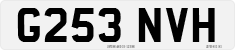 License plate of the United Kingdom, 1983 year system
