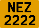 License plate of the United Kingdom, Northern Ireland (1966)