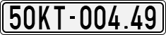 License plate of Vietnam, Specialty plates