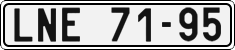 License plate of the Czech Republic, Cars (1960)