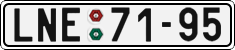 License plate of the Czech Republic, Cars (1960)