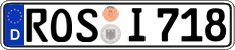 German license plate, Regular plates