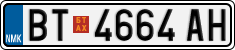 License plate of North Macedonia, Regular plates (2012)