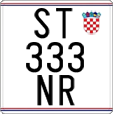 License plate of Croatia, Motorcycles