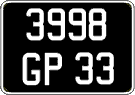 French license plate, FNI