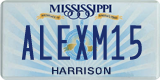 Mississippi, Vanity Plates