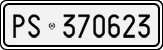 License plate of Italy, Cars (1927 year series)