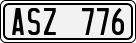 License plate of Sweden, Regular plates