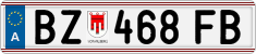 License plate of Austria, Regular plates