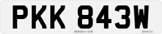 License plate of the United Kingdom, 1963 year system