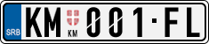 License plate of Serbia, Cars