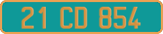 French license plate, Diplomatic