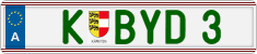 License plate of Austria, Vanity Plates