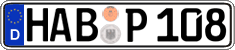 German license plate, Regular plates