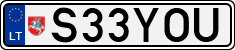 License plate of Lithuania, Vanity Plates