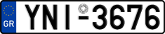 License plate of Greece, Cars