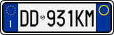 License plate of Italy, Cars (1994 year series)