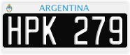 License plate of Argentina, Cars (1995, ABC 123)