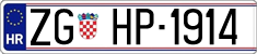 License plate of Croatia, Vanity Plates