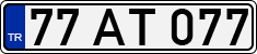 License plate of Turkey, Regular plates