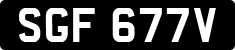 License plate of the United Kingdom, 1963 year system