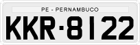 License plate of Brazil, Private owners (1990)