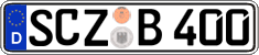 German license plate, Regular plates