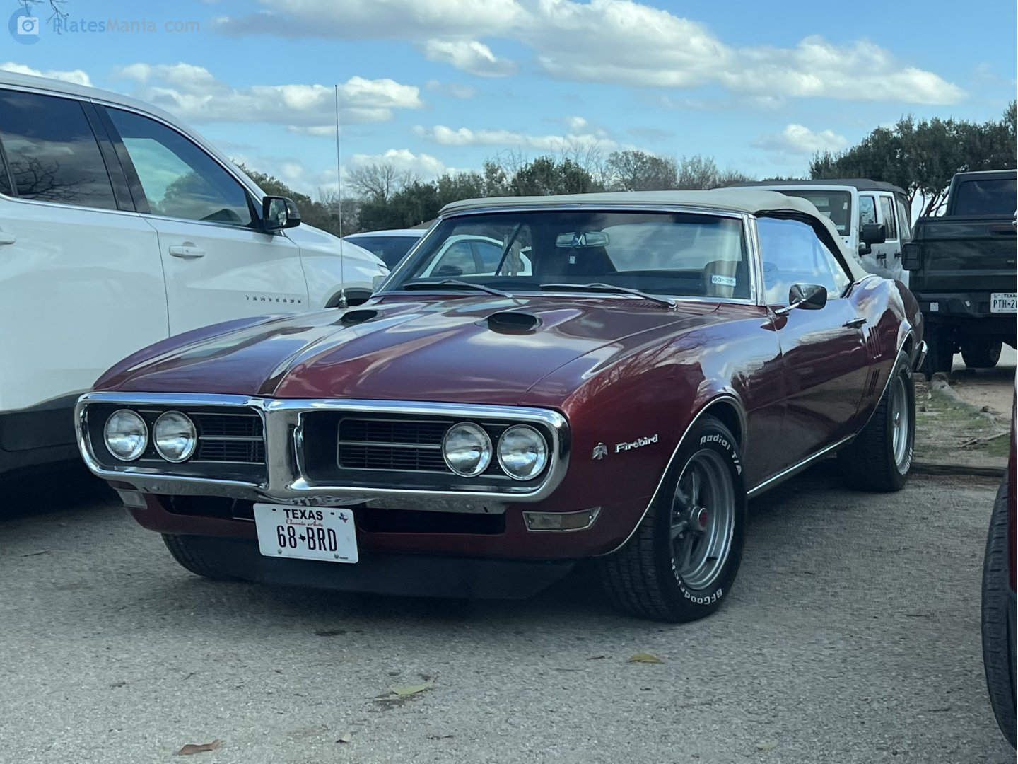68#BRD, Pontiac Firebird 1st gen 1969 Convertible (2367; F-body), facelift, 1968–1969