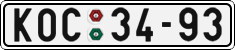 License plate of the Czech Republic, Cars (1960)