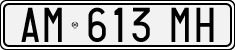 License plate of Italy, Cars (1994 year series)