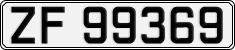 License plate of Norway, Cars