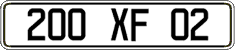 French license plate, FNI