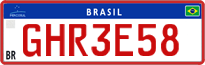 License plate of Brazil, Commercial vehicles (Mercosul)