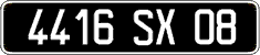 French license plate, FNI