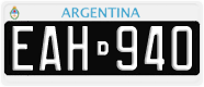 License plate of Argentina, Cars (1995, ABC 123)